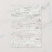 Zonnebloem rustieke hout bruiloft details / routeb informatiekaartje (Achterkant)