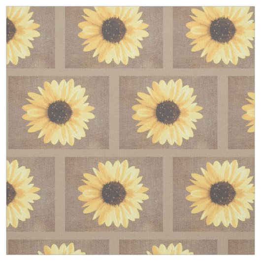 Zonnebloem Rustige driltegels Stof (Swatch)