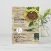 Zonnebloem Rustige Rood Bijenkop Birthday Party Kaart (Staand voorkant)