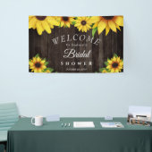 Zonnebloem Rustisch Vrijgezellenfeest met houtware Spandoek (Beurs)