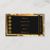 Zonnebloem 's morgens modern Collectie Visitekaartje (Achterkant)