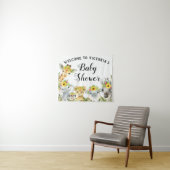 Zonnebloem Safari Baby Shower Banner Achtergrond Wandkleed (In Situ (horizontaal))