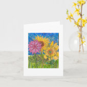 Zonnebloem Samenwerking Kaart (Gele Bloem)