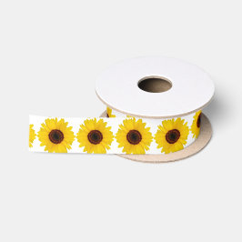 Zonnebloem Satijnen Lint