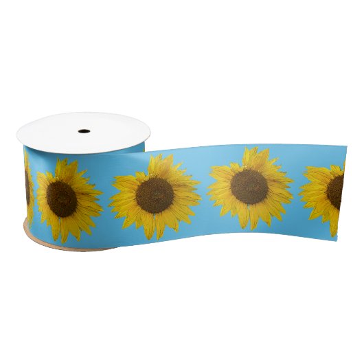 Zonnebloem Satin Ribbon Satijnen Lint (Spoel)