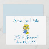 zonnebloem save the date (Voorkant / Achterkant)