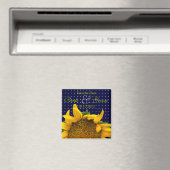 Zonnebloem Save-the-date Magneet (Insitu (Vaatwasser))