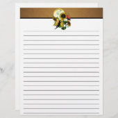 Zonnebloem Schaduw Fairy and Cosmic Cat Briefhoofd (Voorkant / Achterkant)