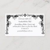 Zonnebloem Schaduw Fairy and Cosmic Cat Visitekaartje (Achterkant)