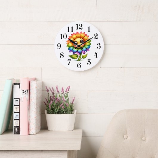 Zonnebloem Schattige Wandklok (Leeskamer)