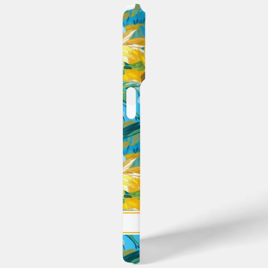 Zonnebloem Schilderen Monogram Case-Mate iPhone Case (Achterkant / Rechts)