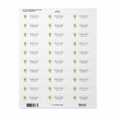 Zonnebloem Schilderen Retouradres Label (Full Sheet)