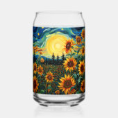 Zonnebloem Schilderij Van Gogh Blikvorm Glas (Achterkant)
