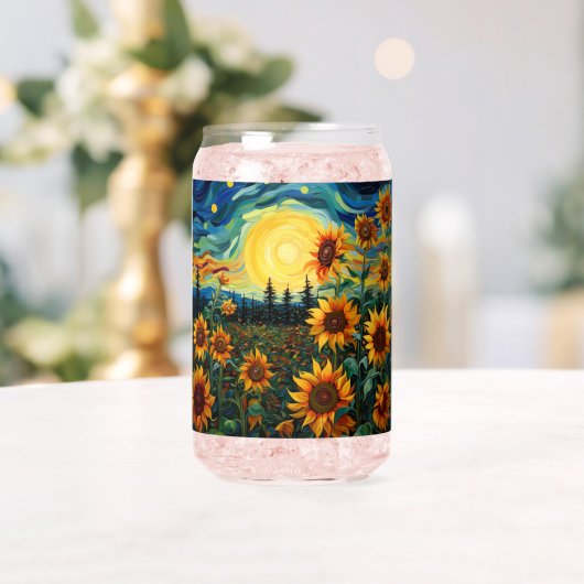 Zonnebloem Schilderij Van Gogh Blikvorm Glas (Insitu (Huwelijk))