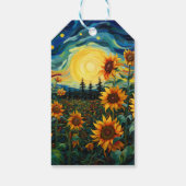 Zonnebloem Schilderij Van Gogh Cadeaulabel (Achterkant)