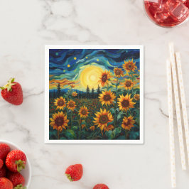 Zonnebloem Schilderij Van Gogh Servet