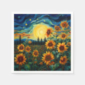 Zonnebloem Schilderij Van Gogh Servet (Voorkant)