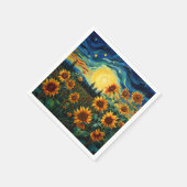 Zonnebloem Schilderij Van Gogh Servet (Hoek)