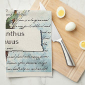 Zonnebloem schilderij van waterverf theedoek (Quarter Fold)