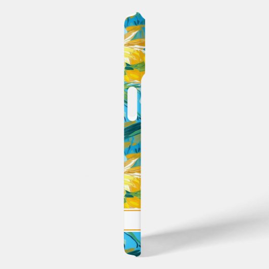 Zonnebloem Schildering Monogram Case-Mate iPhone Case (Achterkant / Rechts)