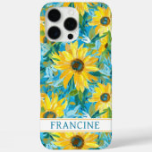 Zonnebloem Schildering Monogram Case-Mate iPhone Case (Achterkant)