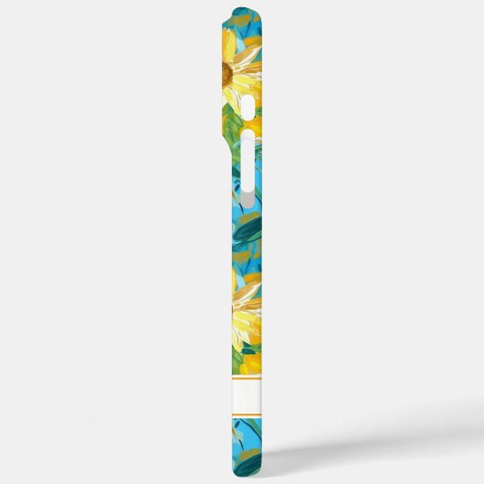 Zonnebloem Schildering Monogram Case-Mate iPhone Case (Achterkant / Links)