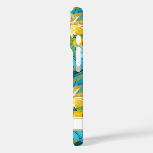 Zonnebloem Schildering Monogram Case-Mate iPhone Case (Achterkant / Links)