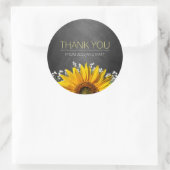 Zonnebloem Schoolbord Bedankt Sticker (Tas)