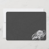 Zonnebloem schoolbord teken Vrijgezellenfeest Kaart (Achterkant)