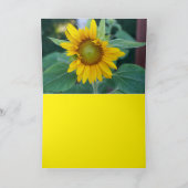 Zonnebloem Schoonheid Bedankkaart (Binnen)