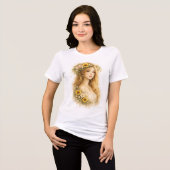 Zonnebloem Schoonheid Tri-Blend Shirt (Voorkant volledig)