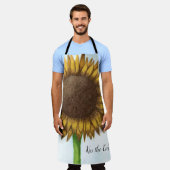zonnebloem schort (Gedragen)