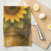Zonnebloem Schort Theedoek (Quarter Fold)