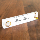 Zonnebloem Schudschotbord Naambordje (Zijkant)