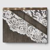 Zonnebloem Schuur Hout en Kant Bruiloft Gastenboek (Achterkant)