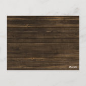 Zonnebloem Schuur Hout Trouwtafel Nummer Briefkaart (Achterkant)