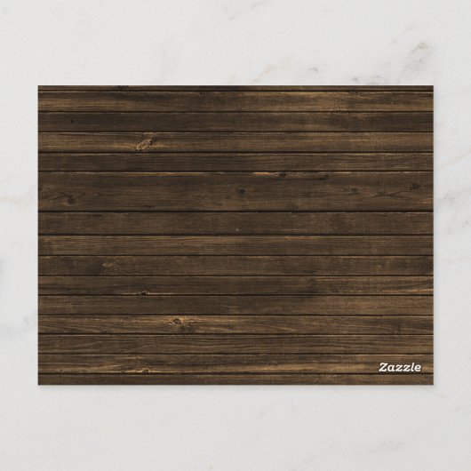 Zonnebloem Schuur Hout Trouwtafel Nummer Briefkaart (Achterkant)