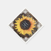 Zonnebloem Schuur Houten Kant String Lights Bruilo Servet (Hoek)