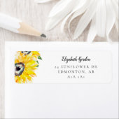 Zonnebloem Script Elegant Eenvoudig Chic Modern Etiket (Insitu)