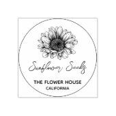 Zonnebloem Seed Packet Rubber Stamp Rubberstempel (Afrduk)