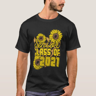 Zonnebloem Senior Klasse van 2021 Afstuderen Vrouw T-shirt