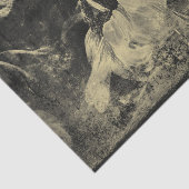 Zonnebloem Sepia  Antiek Grunge Textuur Tissuepapier (Detail)