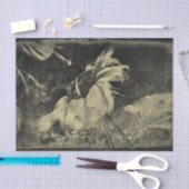 Zonnebloem Sepia  Antiek Grunge Textuur Tissuepapier (Craft)