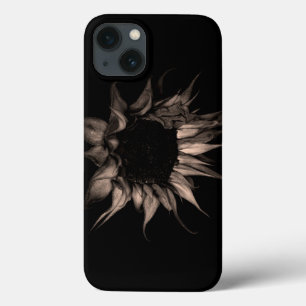 Zonnebloem - Sepia Fine Art-foto — Unieke kool Case-Mate iPhone Case