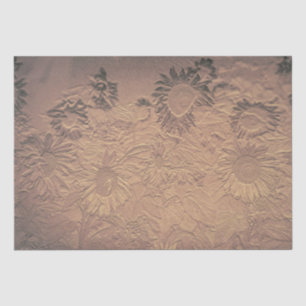 Zonnebloem  Sepia Floral Chic Decoupage Tissuepapier
