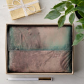 Zonnebloem Sepia Green Old  Antiek Texture Tissuepapier (Geschenk)