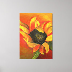 Zonnebloem september 2011 canvas afdruk
