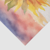 Zonnebloem Serenade in Waterverf Decoupage Tissuepapier (Detail)