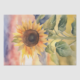 Zonnebloem Serenade in Waterverf Decoupage Tissuepapier