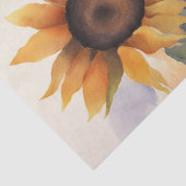 Zonnebloem Serenade in Waterverf Decoupage Tissuepapier (Detail)